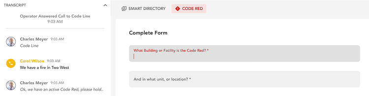 Operator Console 5 Operator Console Emergency Code Activation